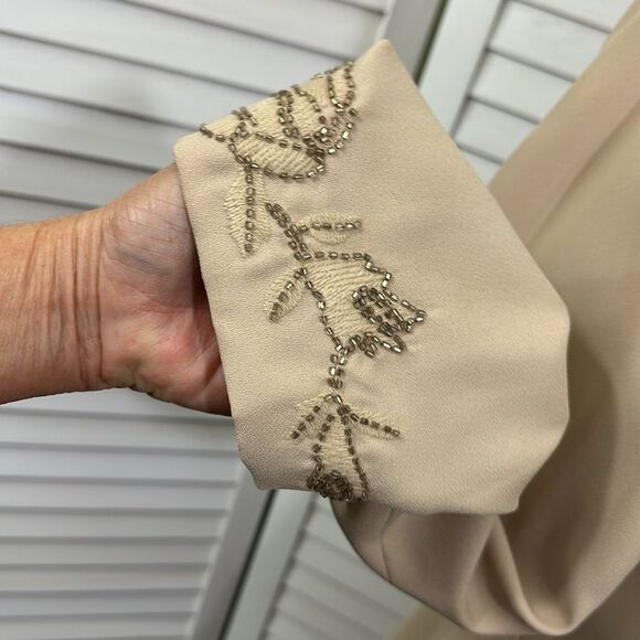 Stunning Moshita Beige Blazer Size 12 Beautiful Jacket Long Line NWOT - Picture 6 of 11